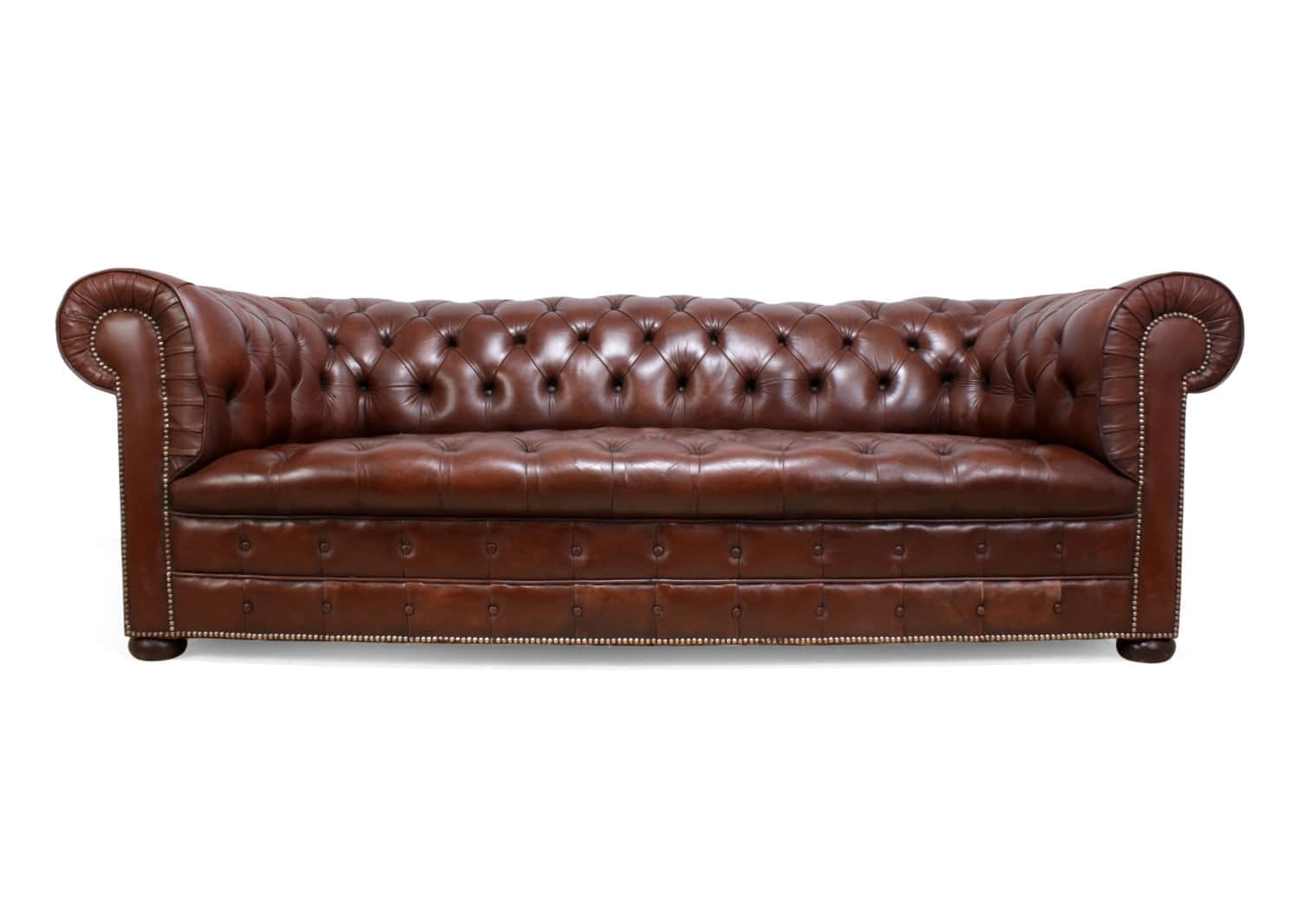 Brown Vintage, tufted leather Chesterfield sofa, rolled arms, HD Desktop Wallpaper