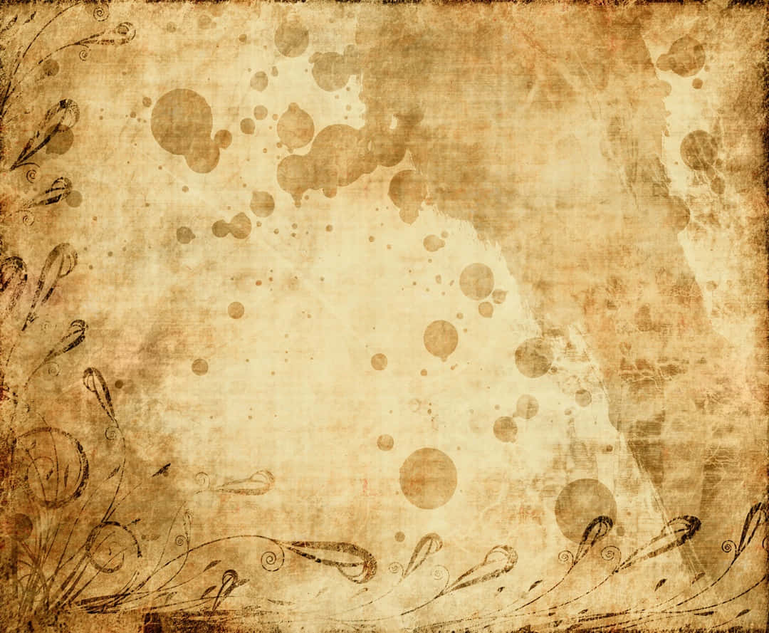 Brown Vintage, vintage parchment, brown ink splatters, SD Desktop Wallpaper