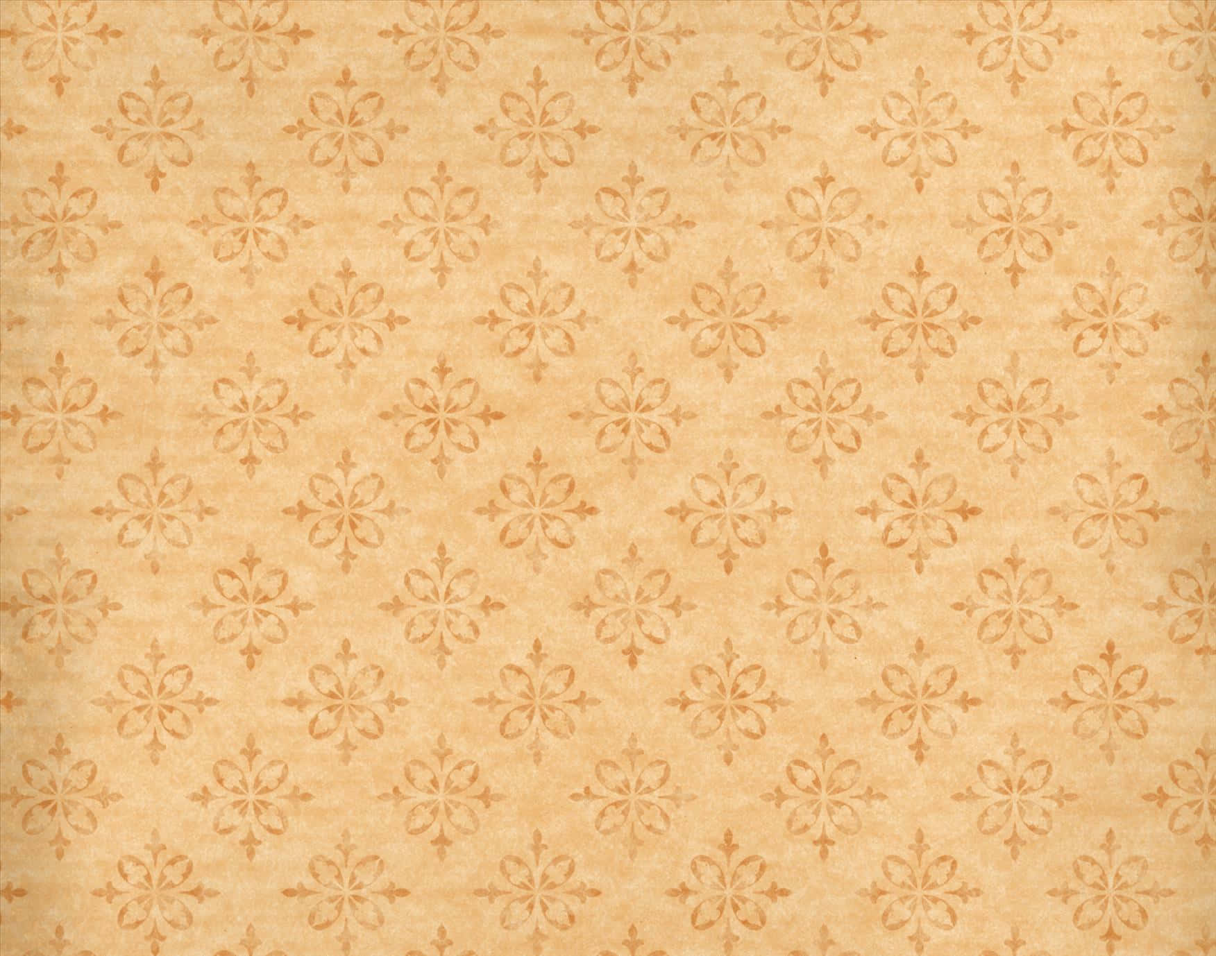 brown vintage, beige wallpaper, repeating floral damask pattern, HD Desktop Wallpaper