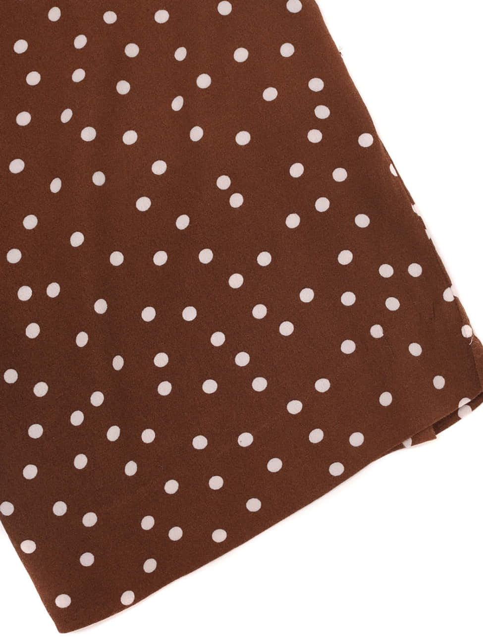 brown fabric, white polka dots, diagonally folded, HD Phone Wallpaper