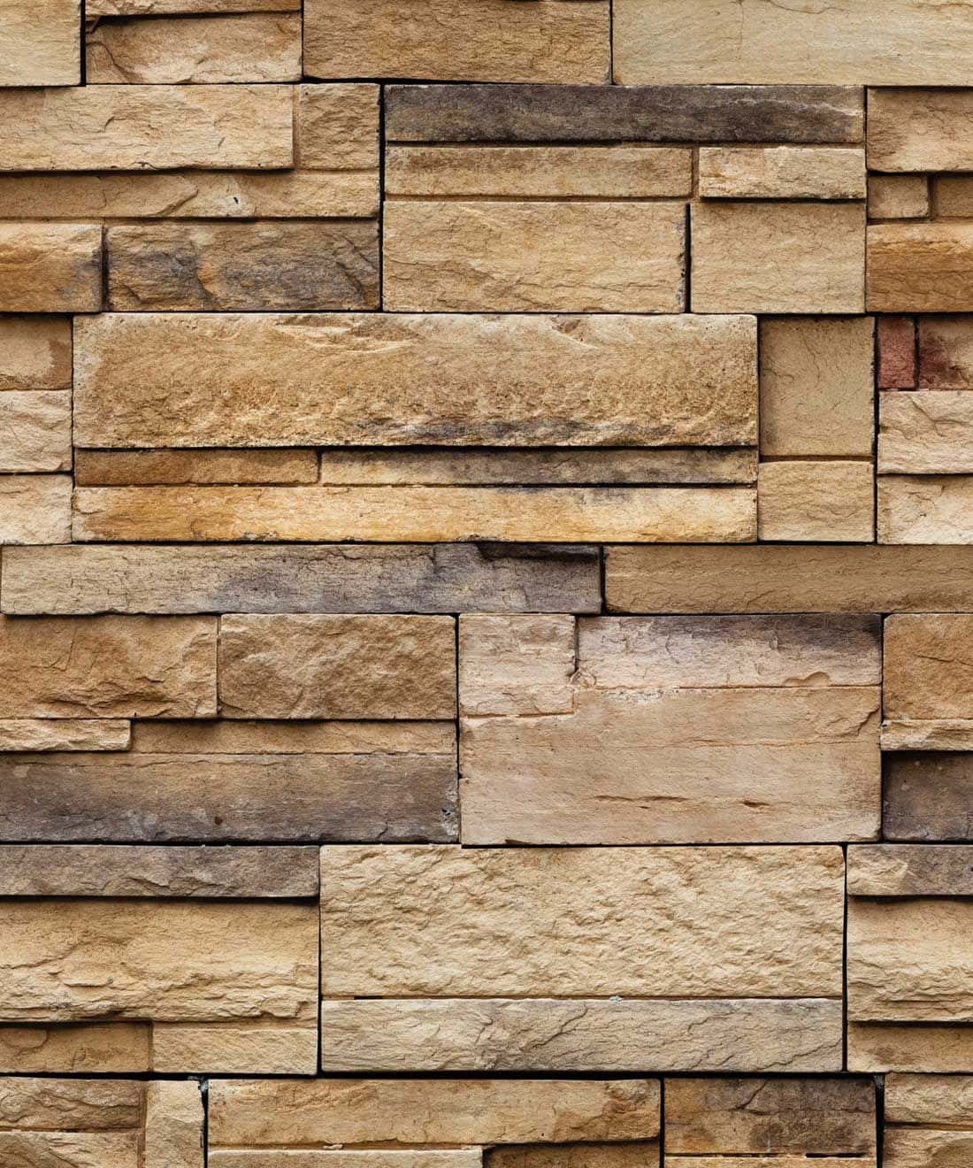 brown brick, natural stone wall, beige brown, HD Phone Wallpaper