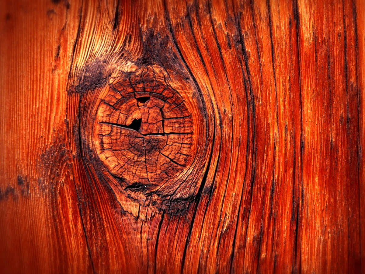 Brown Wood, reddish-brown wood grain, dark knot, SD Desktop Wallpaper