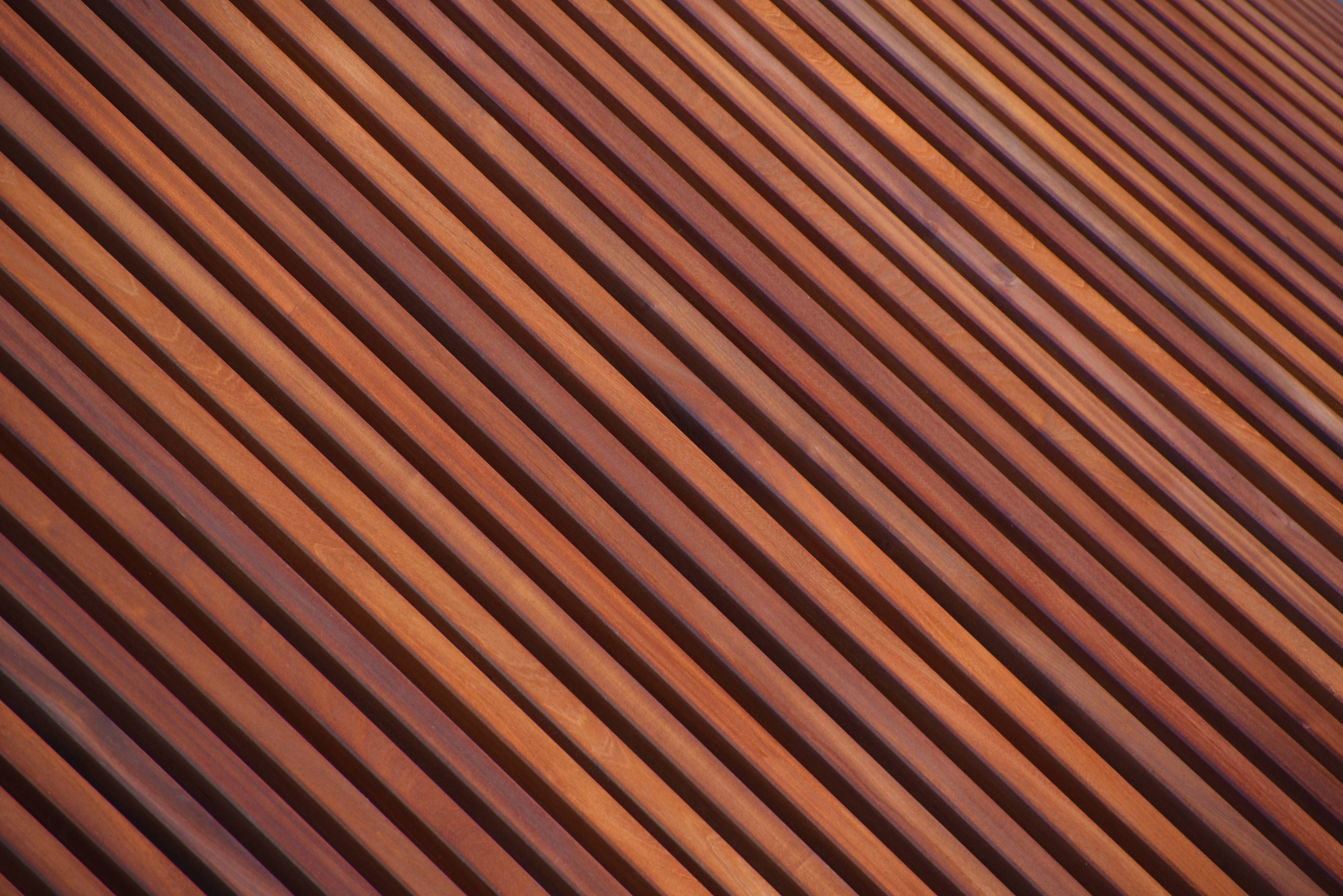 Timber Slats, warm amber tones, natural grain patterns, 4K Desktop Wallpaper