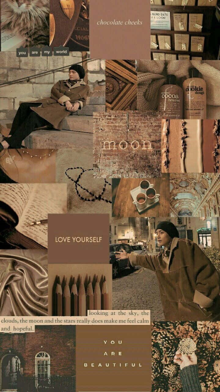 Pastel Brown, vintage photos, man in a coat, HD Phone Wallpaper
