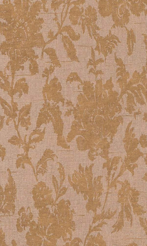 golden floral damask pattern, textured beige wallpaper, subtle embossed details, SD Phone Wallpaper