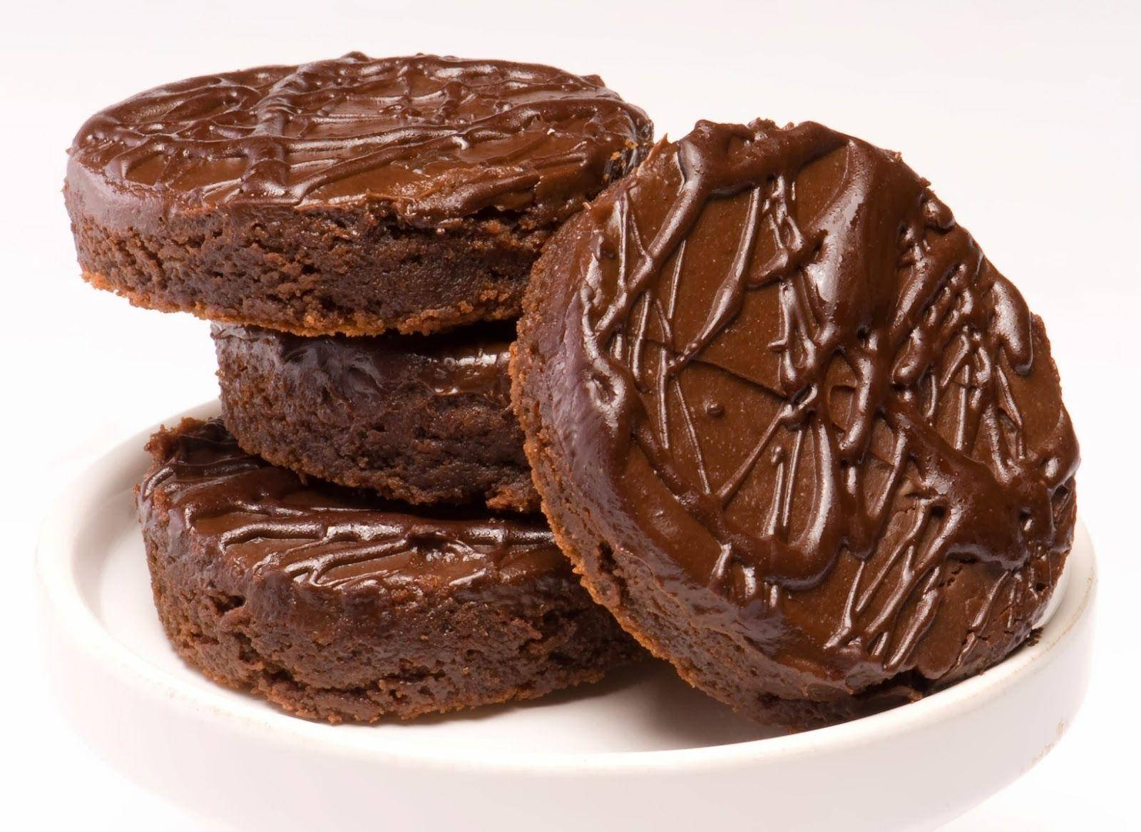 circle shapes, chocolate brownies, glossy chocolate drizzle, HD Desktop Wallpaper