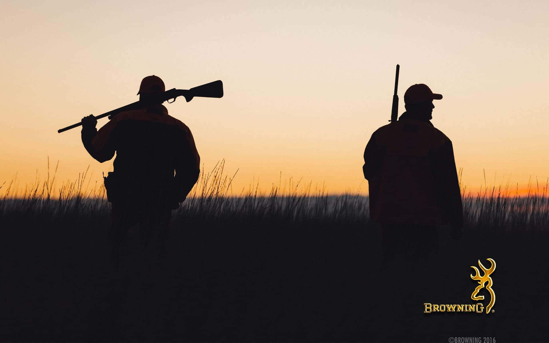 Browning Desktop, hunters, silhouette, Full HD Desktop Wallpaper