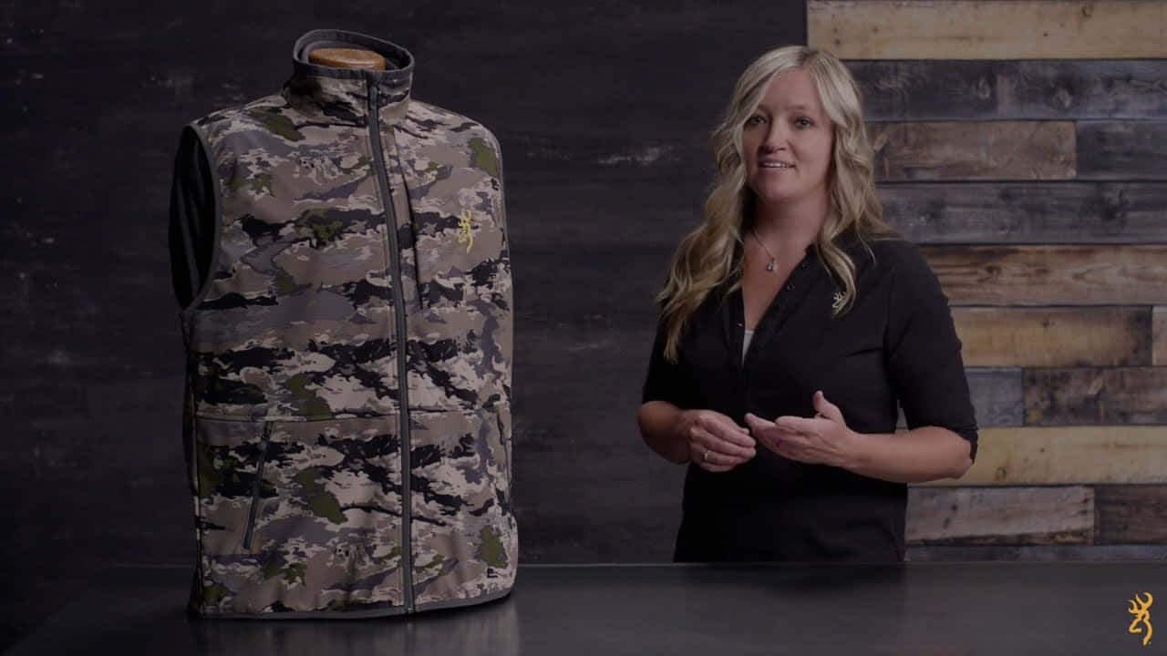 Browning, camouflage vest, mannequin, HD Desktop Wallpaper