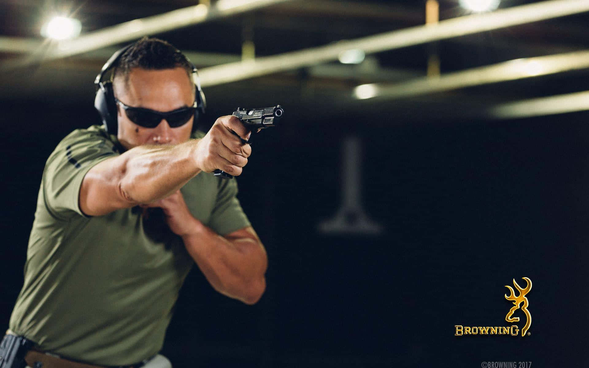 Browning Desktop, sunglasses, handgun, Full HD Desktop Wallpaper