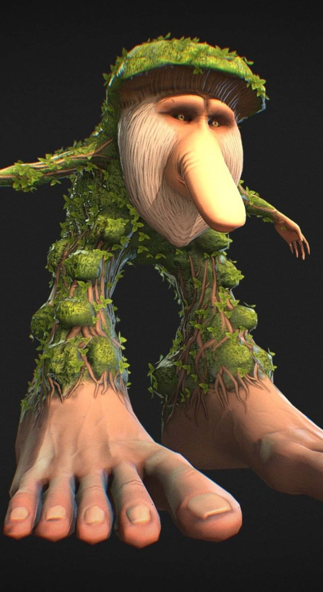 Brr Brr Patapim, mossy green foliage, long nose, Full HD Phone Wallpaper