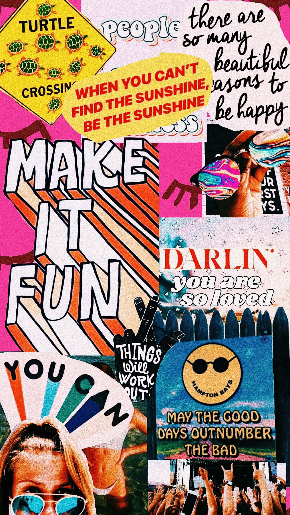 Bruh Girl, pink background, motivational quotes, Full HD Phone Wallpaper