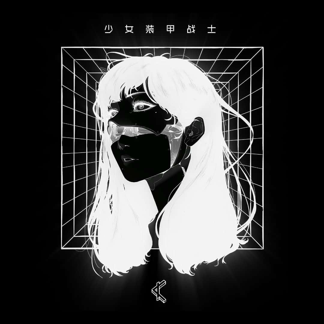 Bruh Girl, anime girl, white hair, SD Desktop Wallpaper