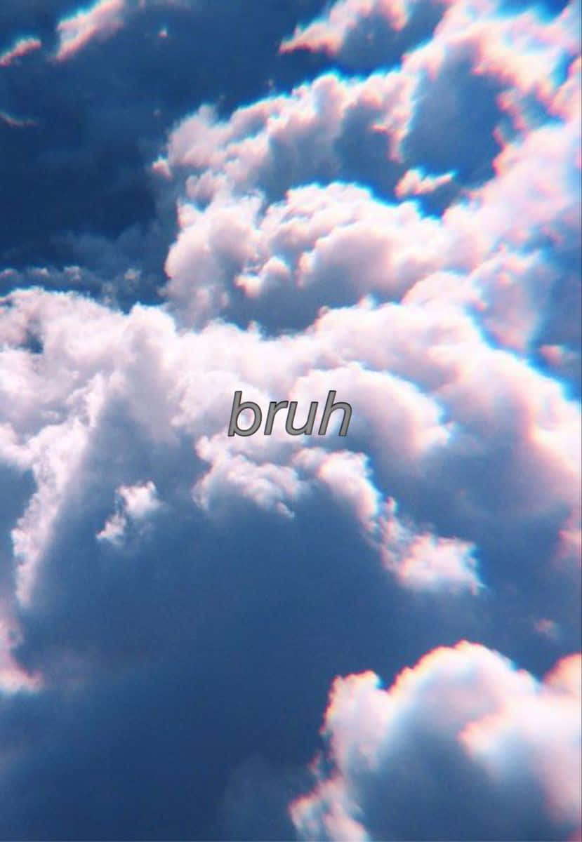 Bruh Girl, clouds, vibrant blue sky, SD Phone Wallpaper
