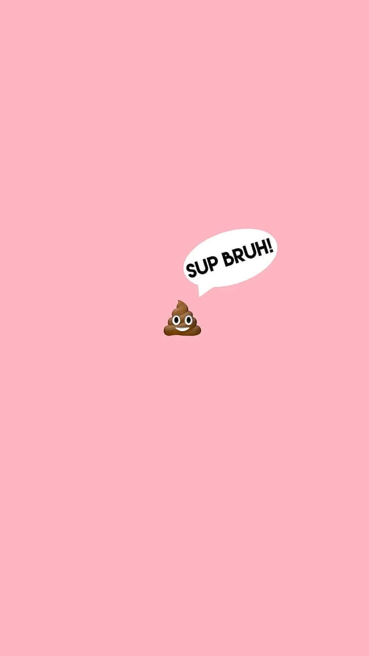 poop emoji, googly eyes, speech bubble, HD Phone Wallpaper