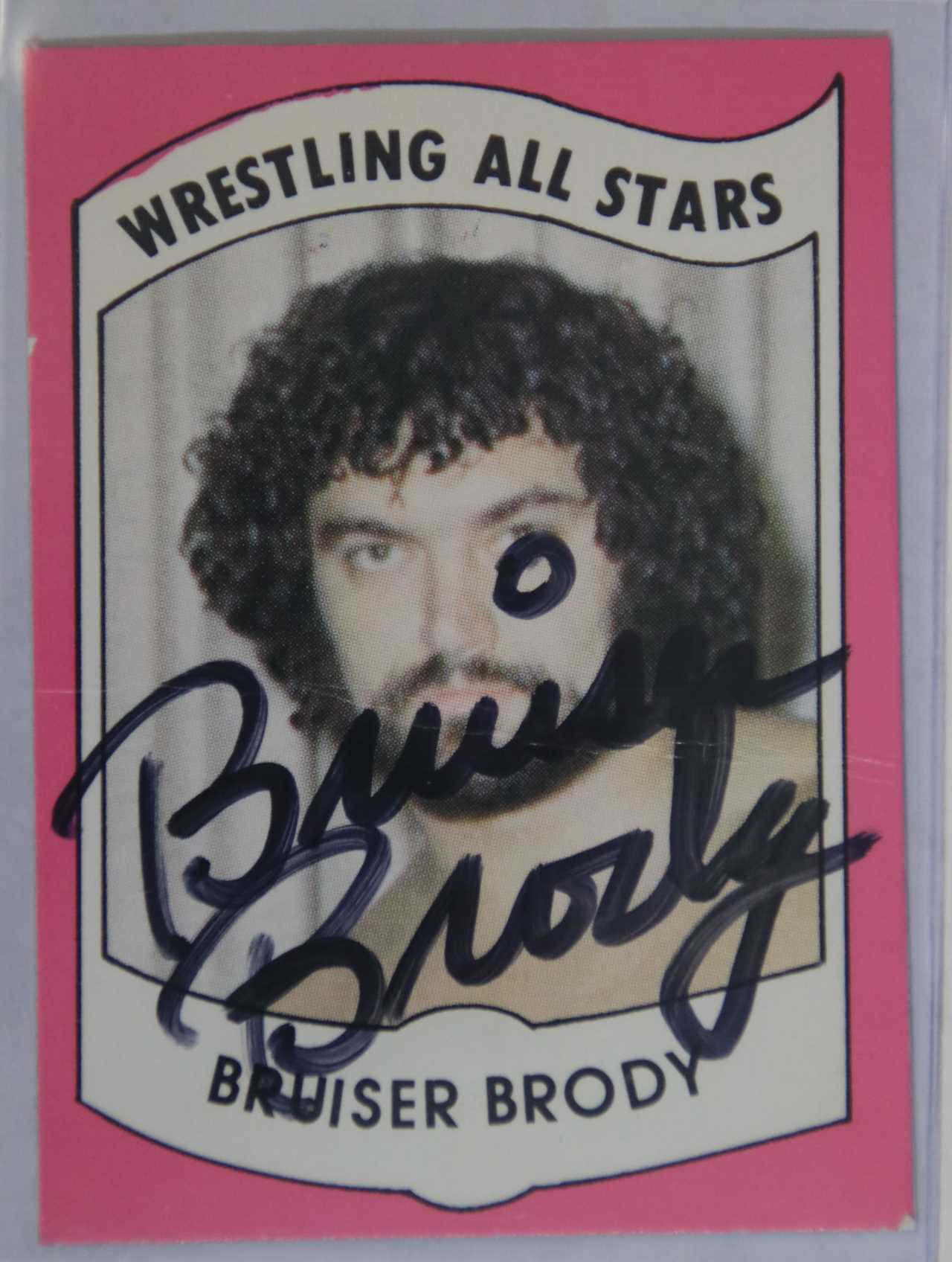 Bruiser Brody, wrestling all stars, pink border, HD Phone Wallpaper
