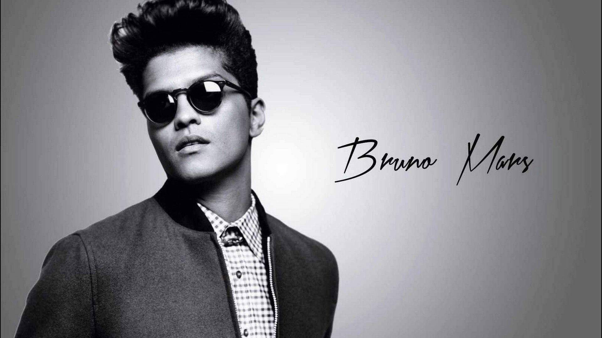 Bruno Mars, pompadour hair, sunglasses, Full HD Desktop Wallpaper