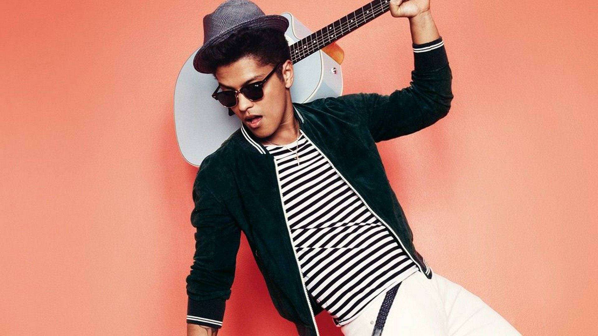 Bruno Mars, peachy fun, summer vibes, Full HD Desktop Wallpaper
