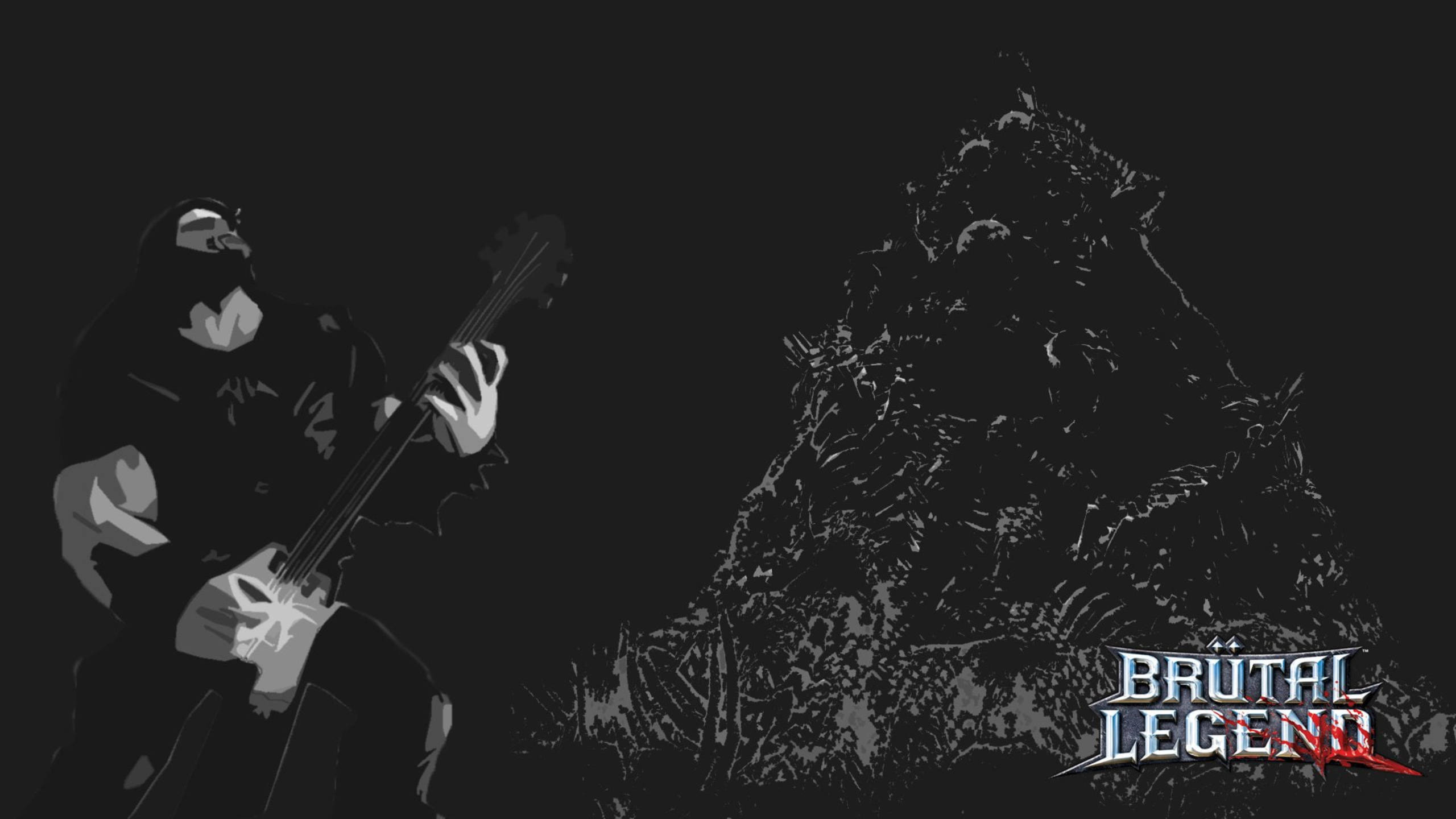 Brutal Legend, guitarist, monstrous creature, 2K Desktop Wallpaper