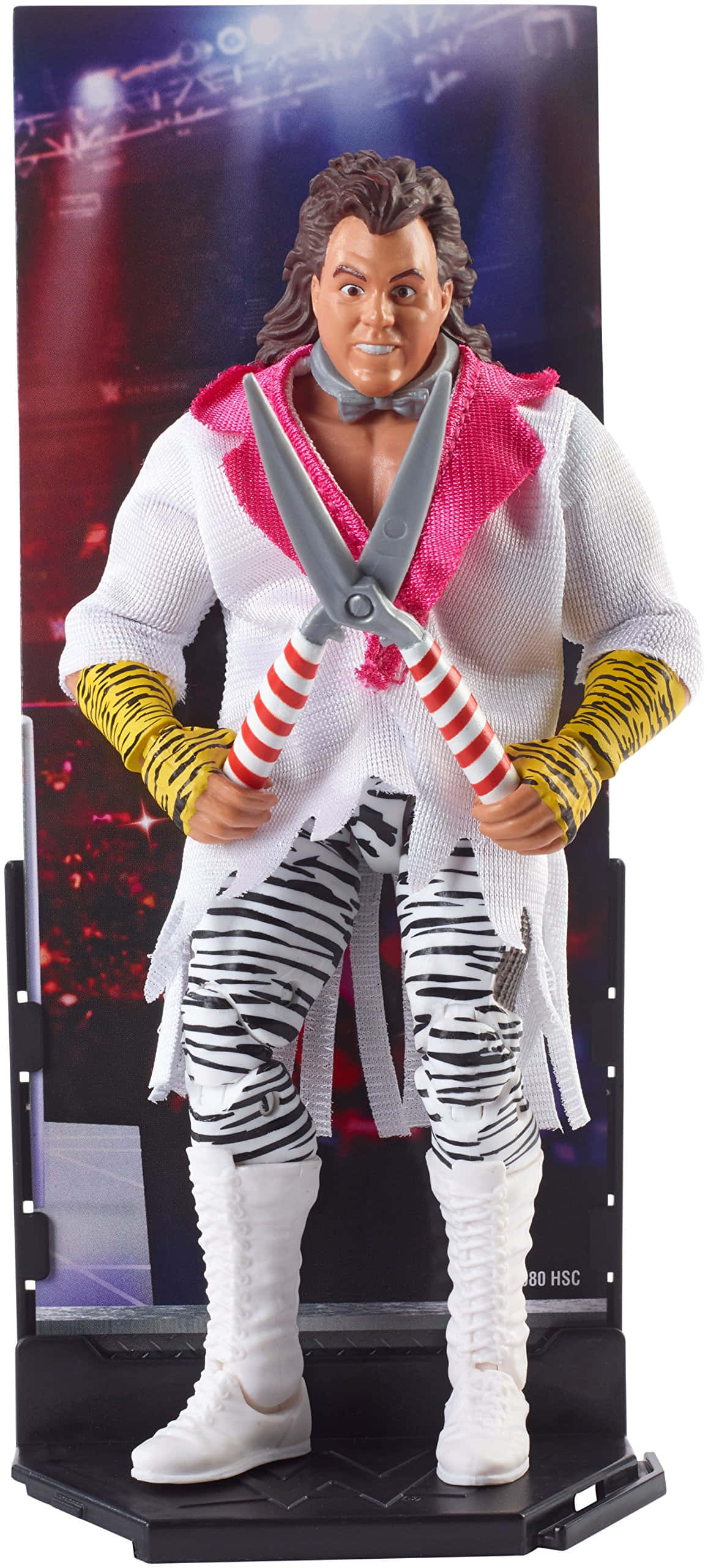 Brutus Beefcake, white zebra-striped pants, pink scarf, 2K Phone Wallpaper