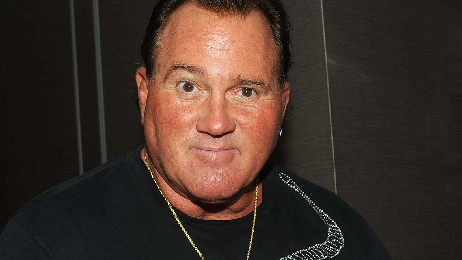 Brutus Beefcake, black t-shirt, gold chain, HD Desktop Wallpaper