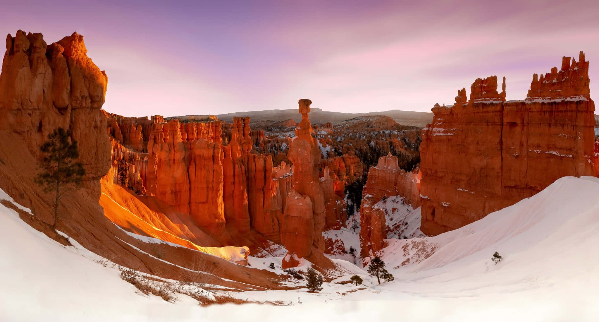 Bryce Canyon National Park, red rock spires, golden sunrise light, Full HD Desktop Wallpaper