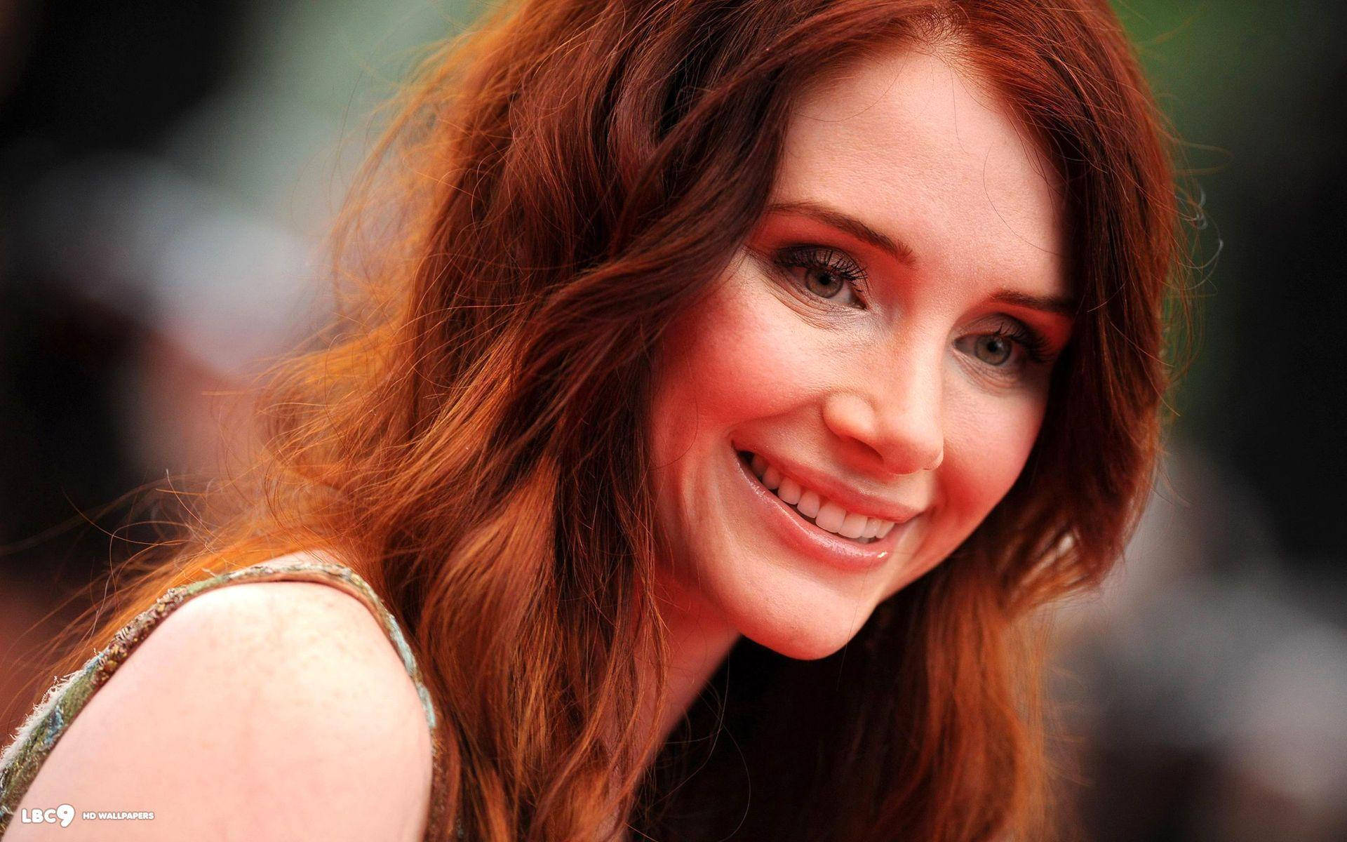 Bryce Dallas Howard, wavy hair, vibrant red hair, Full HD Desktop Wallpaper