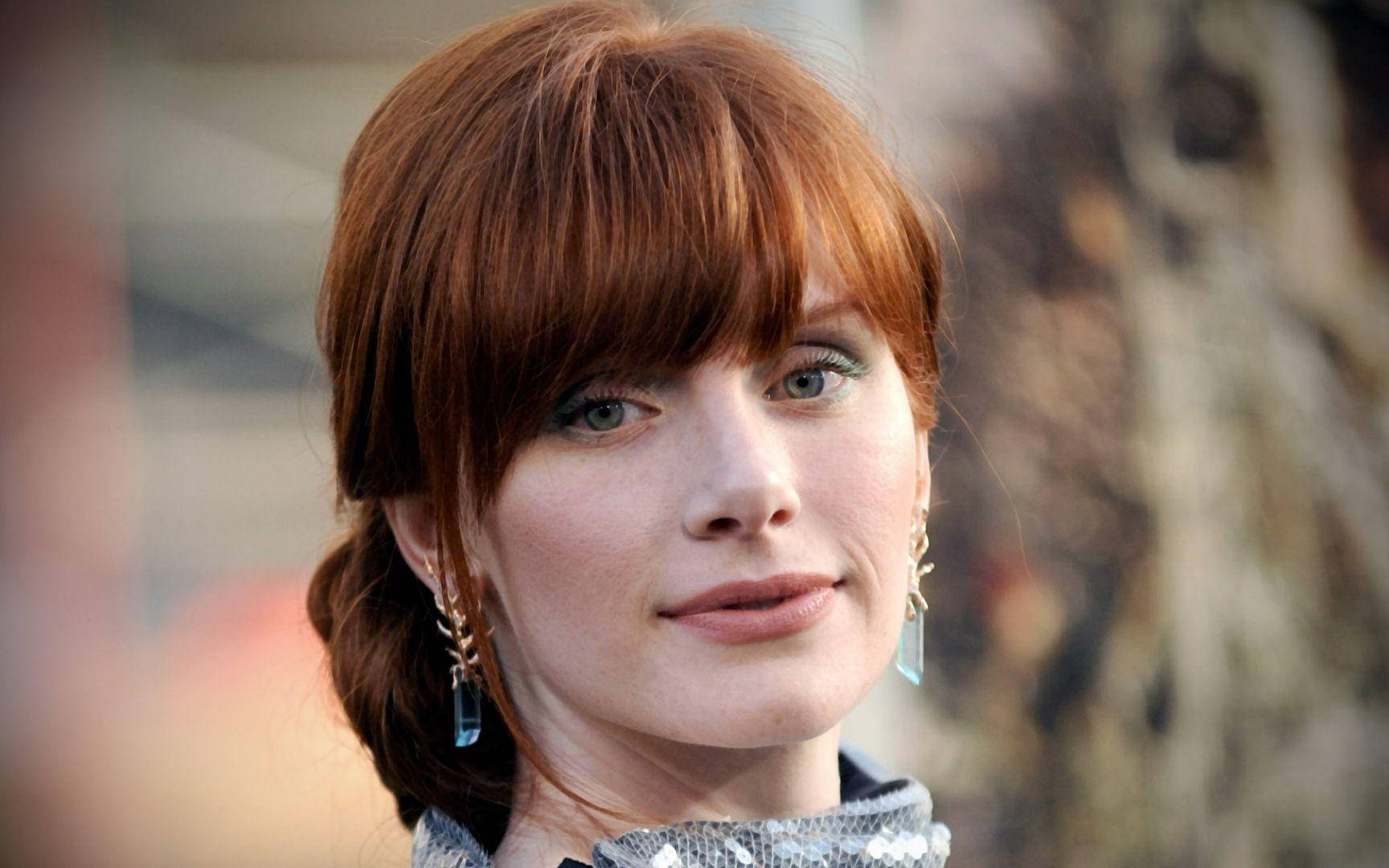 Bryce Dallas Howard, red hair, green eyes, HD Desktop Wallpaper