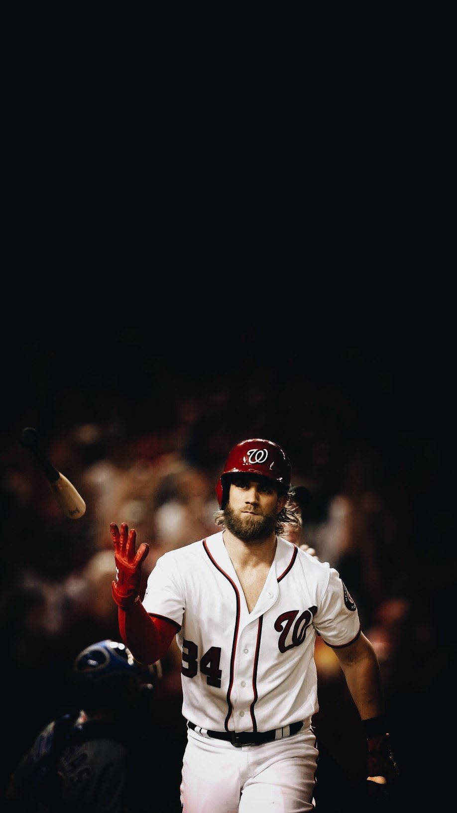 Bryce Harper, white uniform, red helmet, HD Phone Wallpaper