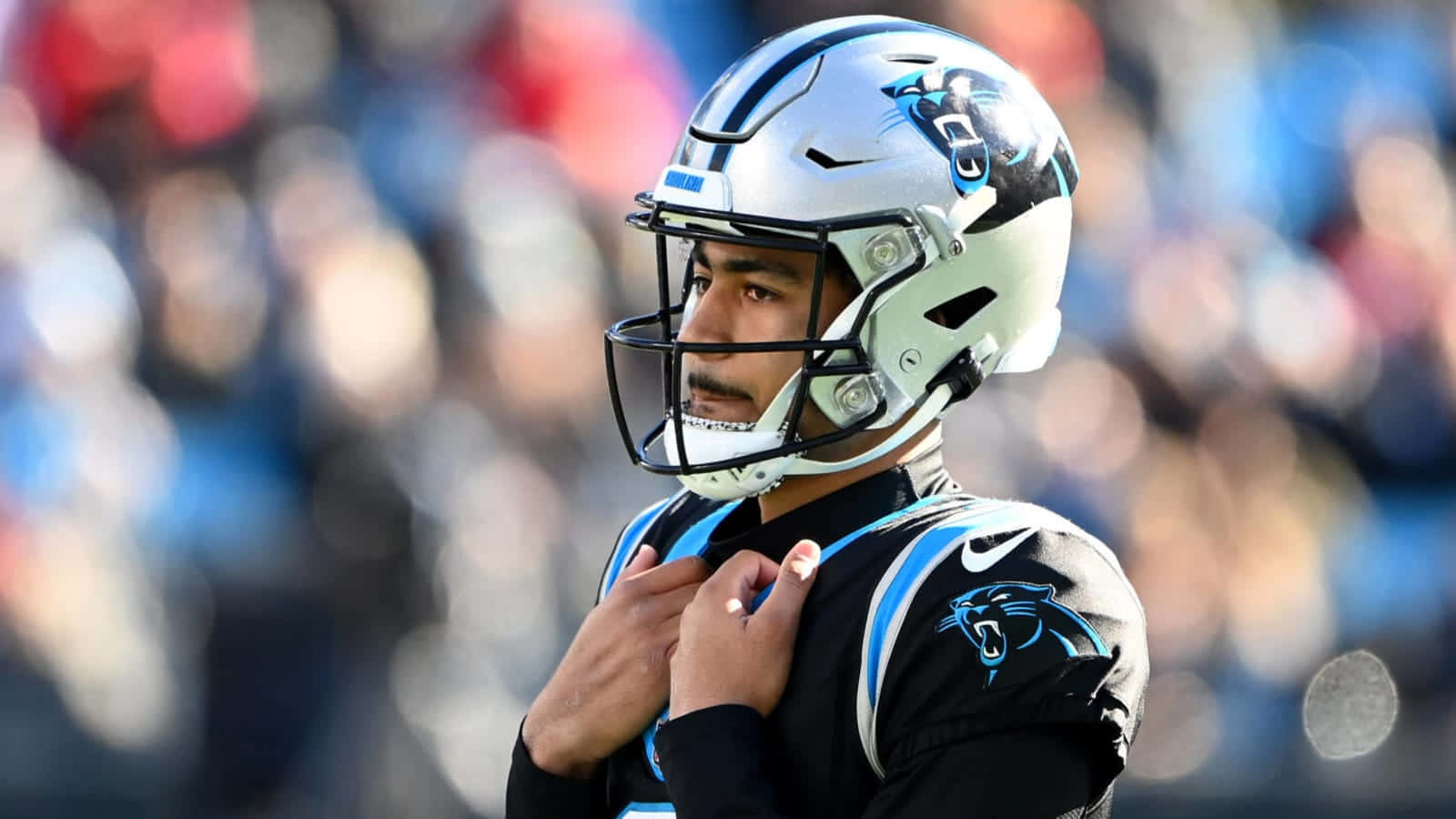 Bryce Young, Panthers, silver helmet, HD Desktop Wallpaper