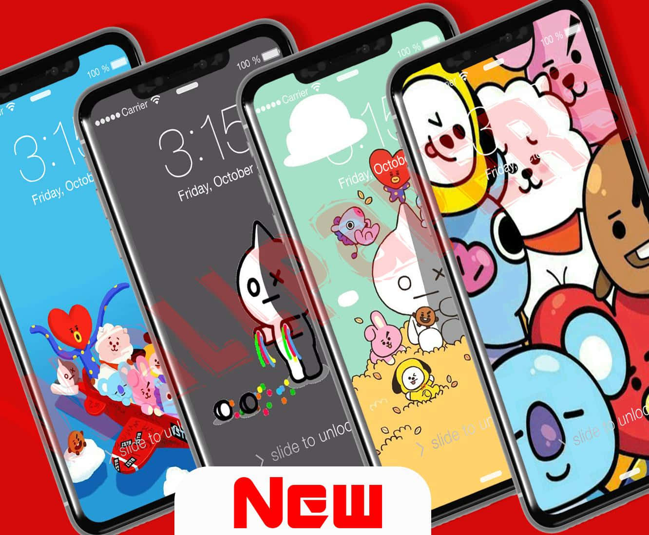 BT21, 4K resolution, smartphones, HD Desktop Wallpaper