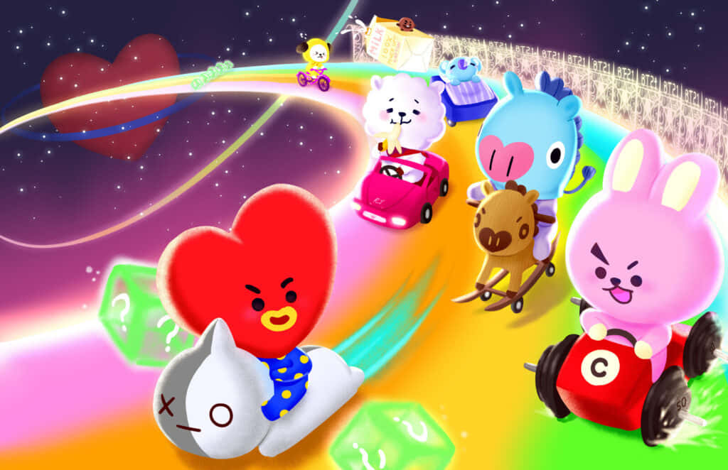 Bt21, 4K, colorful cars, SD Desktop Wallpaper