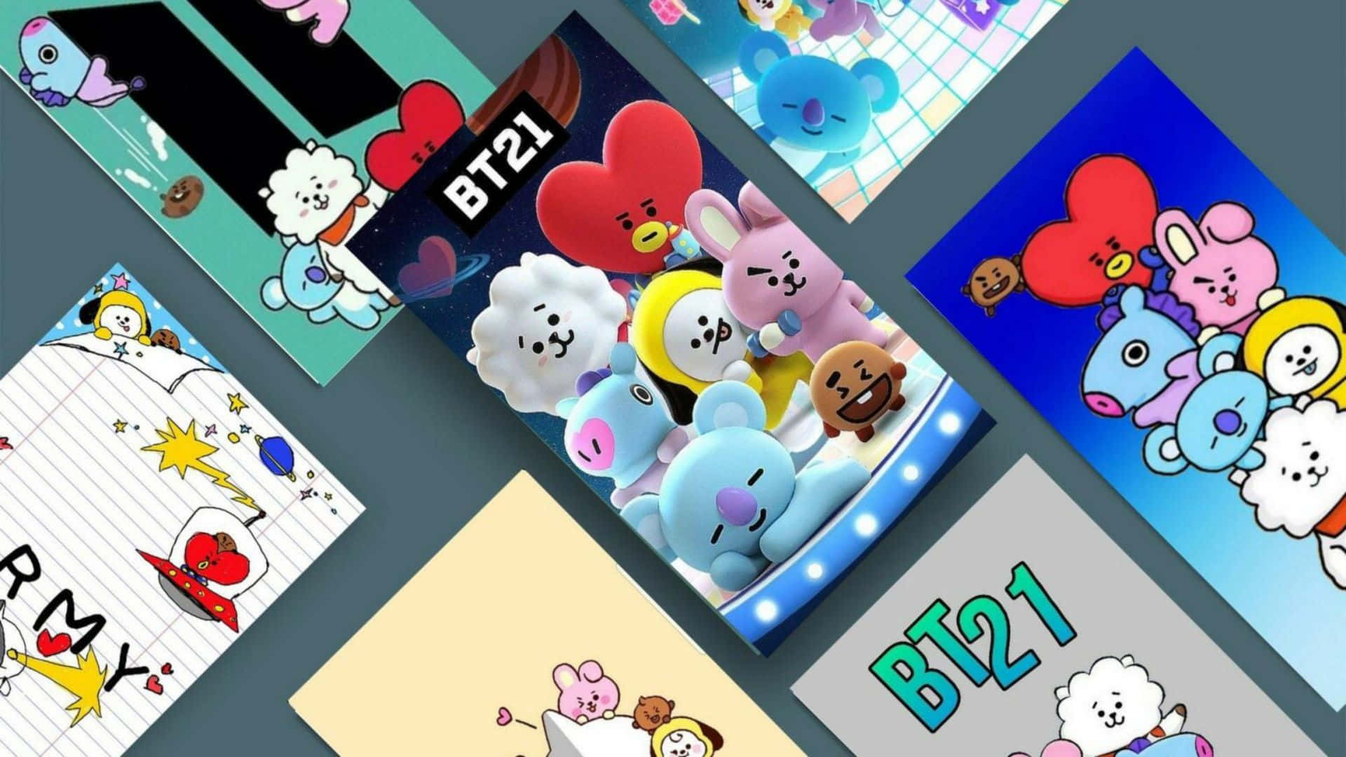 BT21, 4K, phone screens, Full HD Desktop Wallpaper