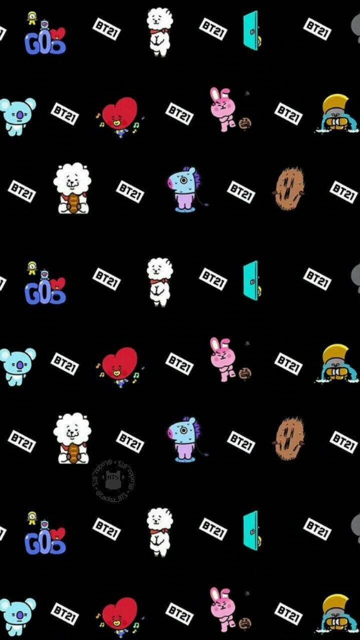 BT21, cute BT21 characters, logo, HD Phone Wallpaper