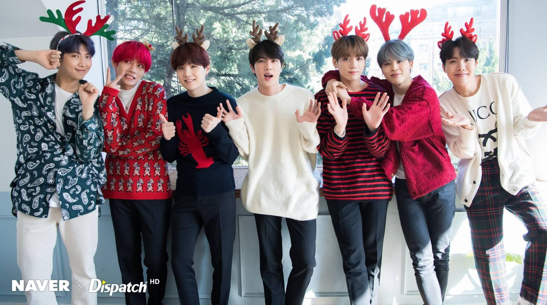 BTS, Reindeer Headband, 2020, HD Desktop Wallpaper