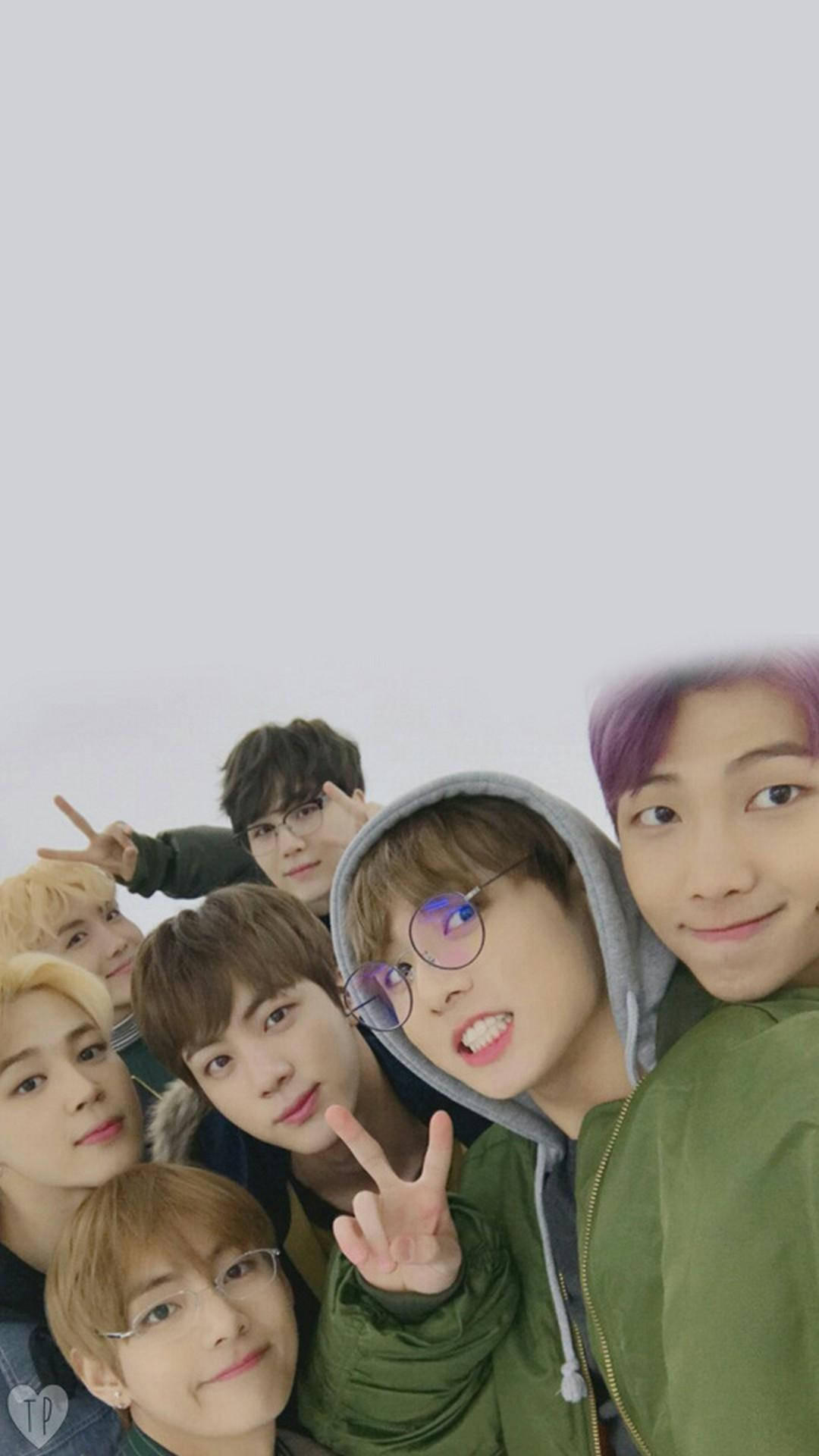BTS 2020, groufie, seven young men, Full HD Phone Wallpaper