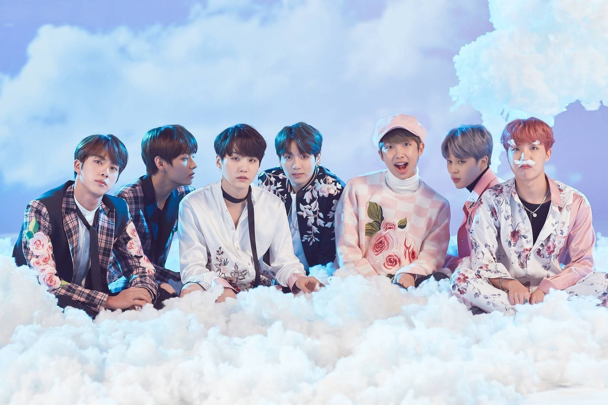 BTS, 2021, floral outfits, Full HD Desktop Wallpaper