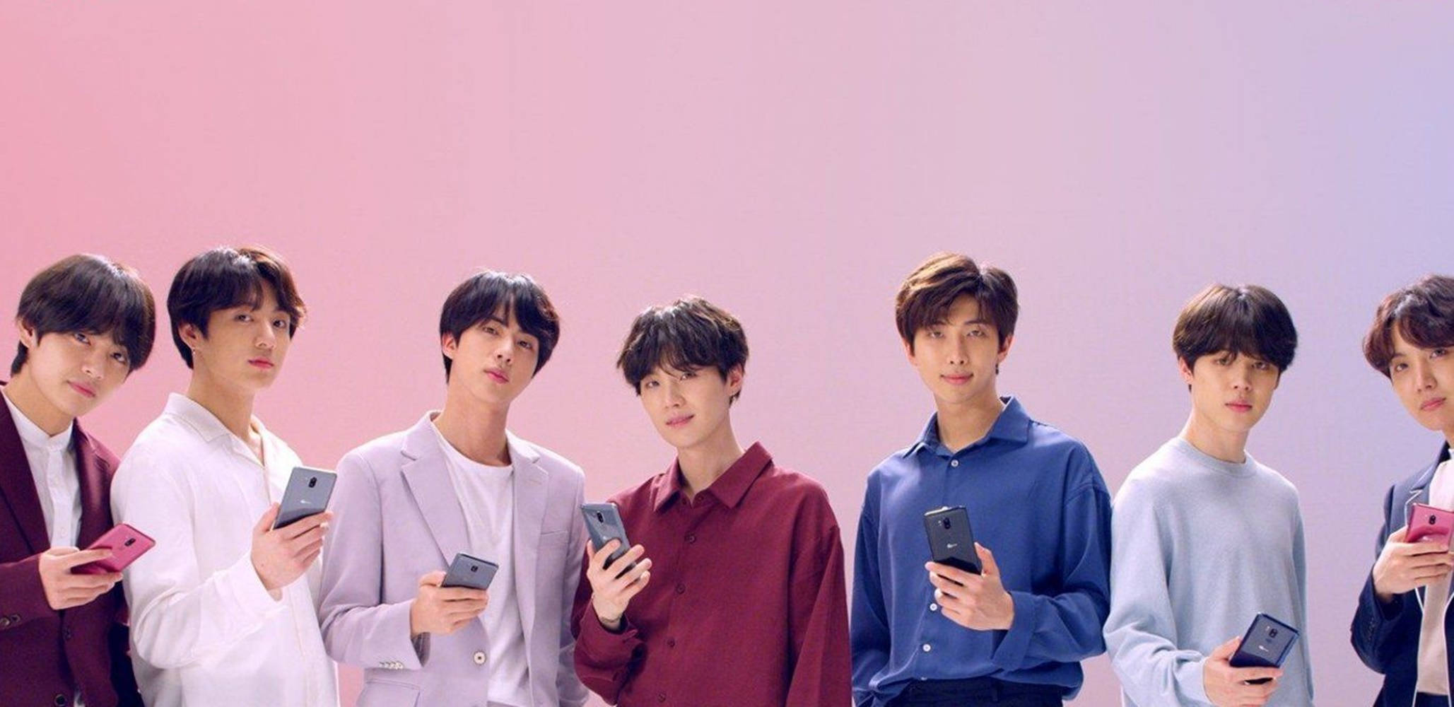BTS 2021 Desktop, Seven young men, stylish outfits, Full HD Desktop Wallpaper