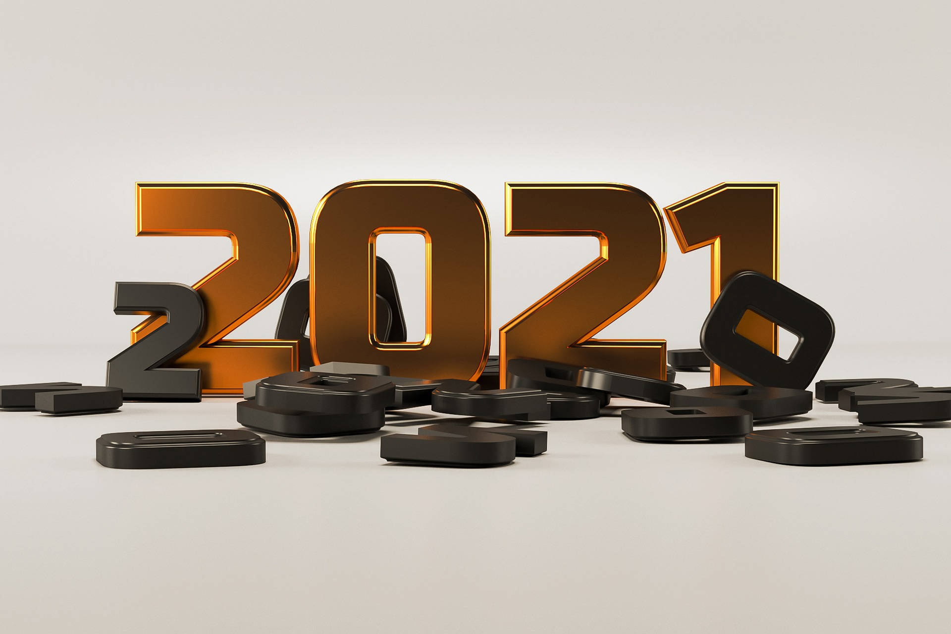 3D, 2021, Golden, Full HD Desktop Wallpaper