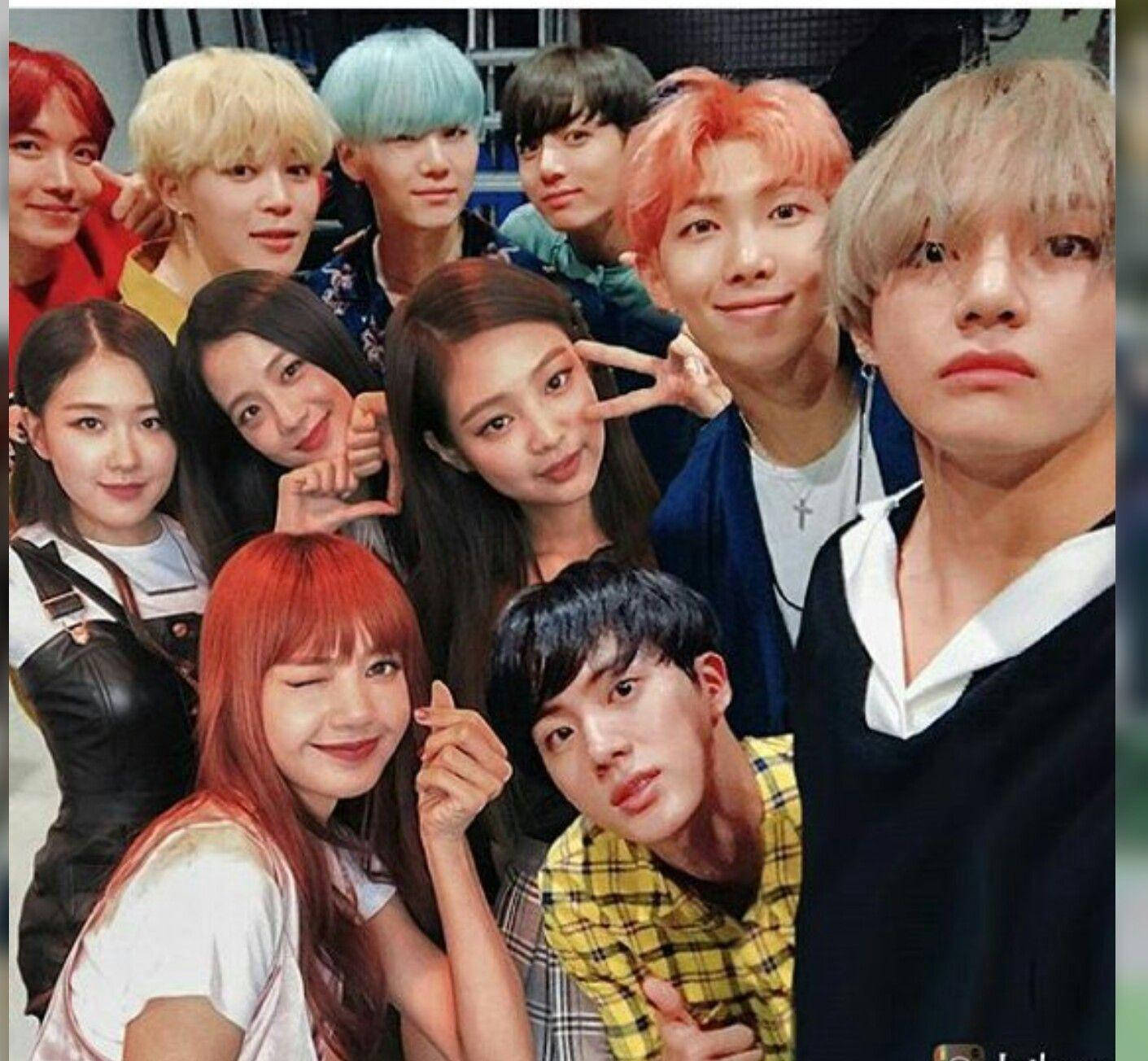 BTS, Blackpink, K-pop idols, HD Desktop Wallpaper