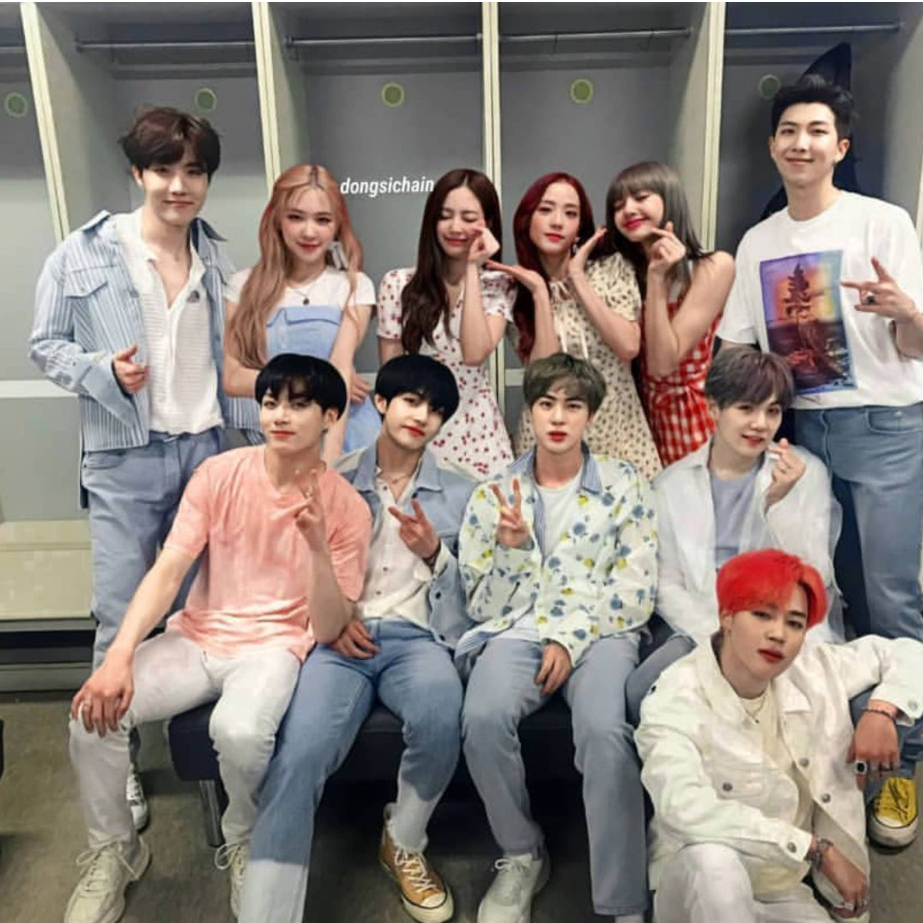 BTS, Blackpink, backstage, 2K Desktop Wallpaper