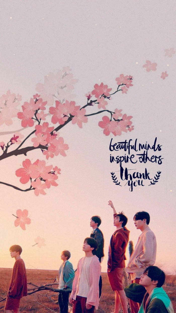 BTS, Galaxy Stars, sakura, SD Phone Wallpaper