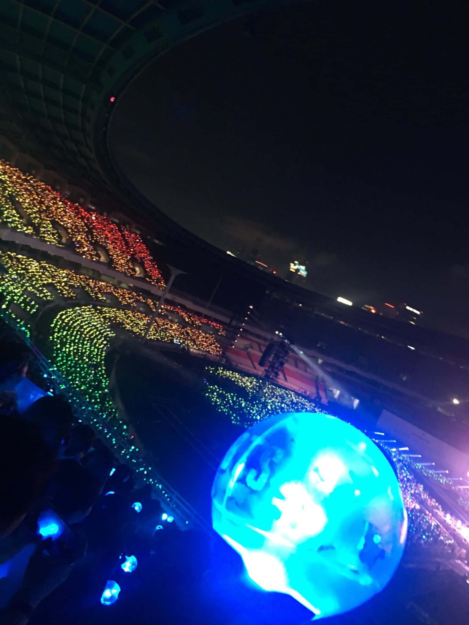 BTS Army Bomb, night concert, fans, Full HD Phone Wallpaper