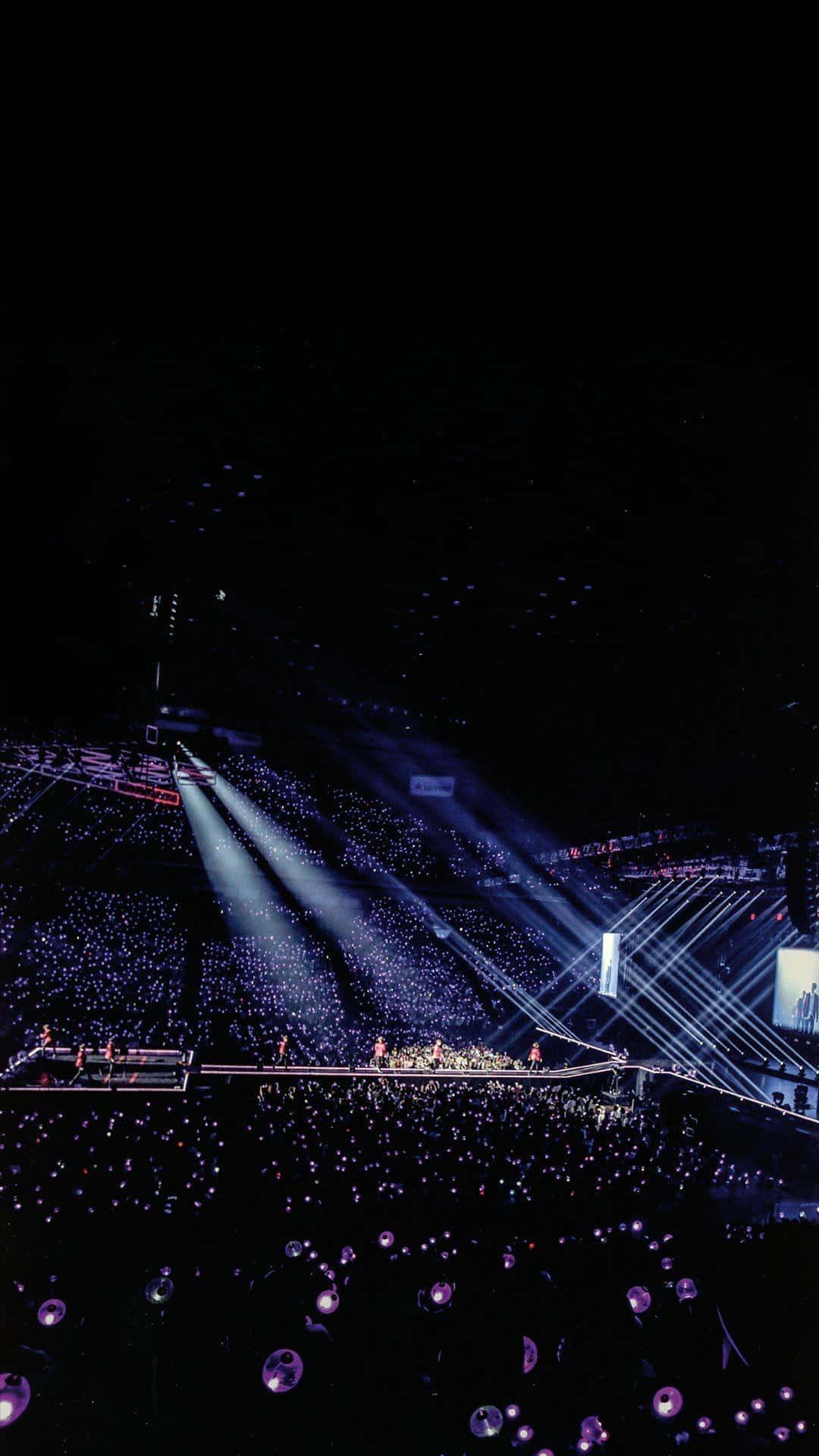 BTS Army Bomb, concert stage, dramatic spotlights, Full HD Phone Wallpaper