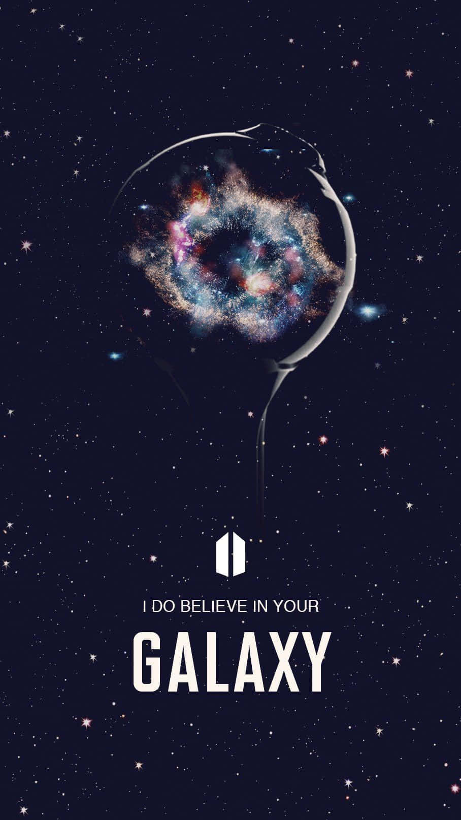 BTS Army Bomb, glass balloon, swirling colorful galaxy, HD Phone Wallpaper