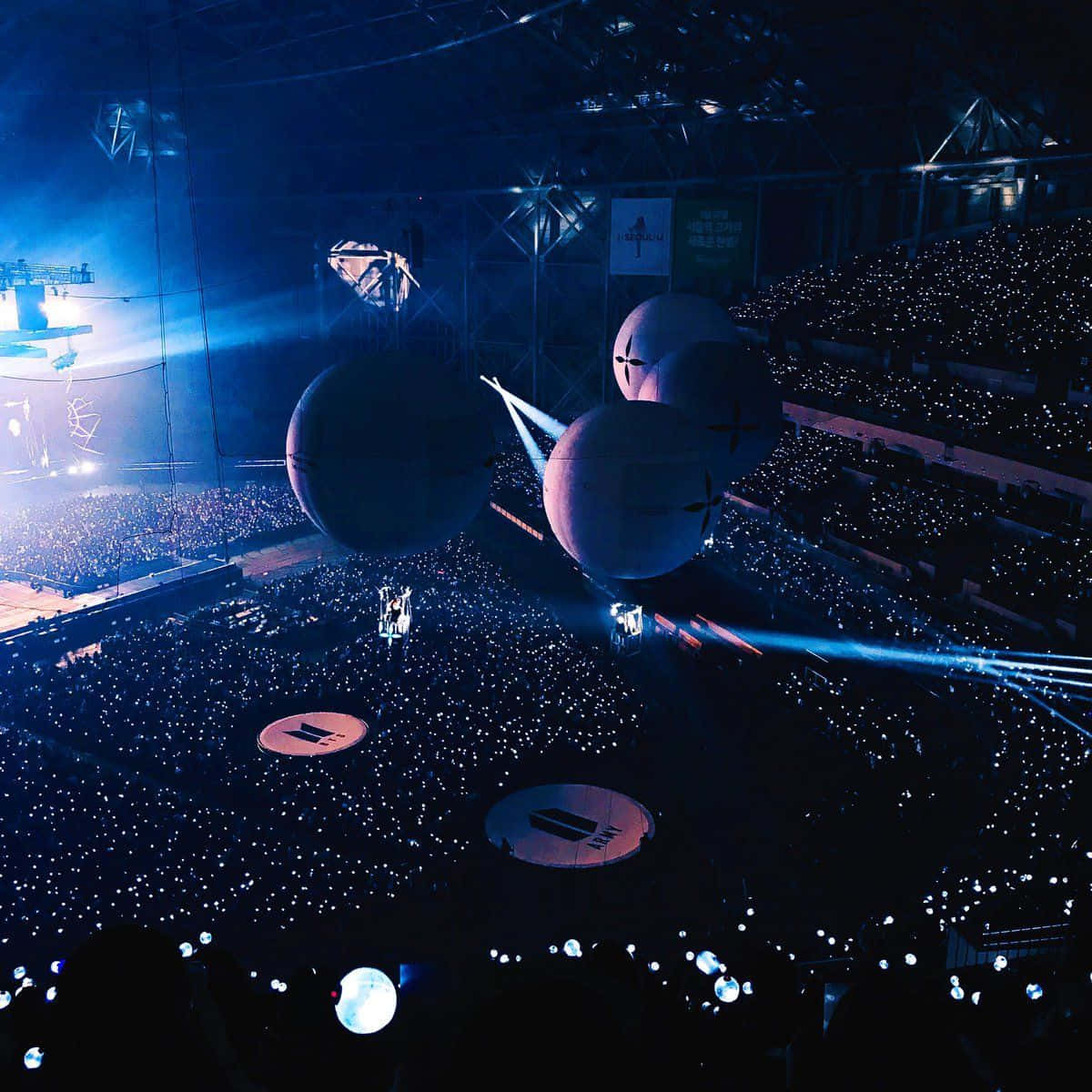 BTS Army Bomb, light stick, glowing in the dark, SD Desktop Wallpaper