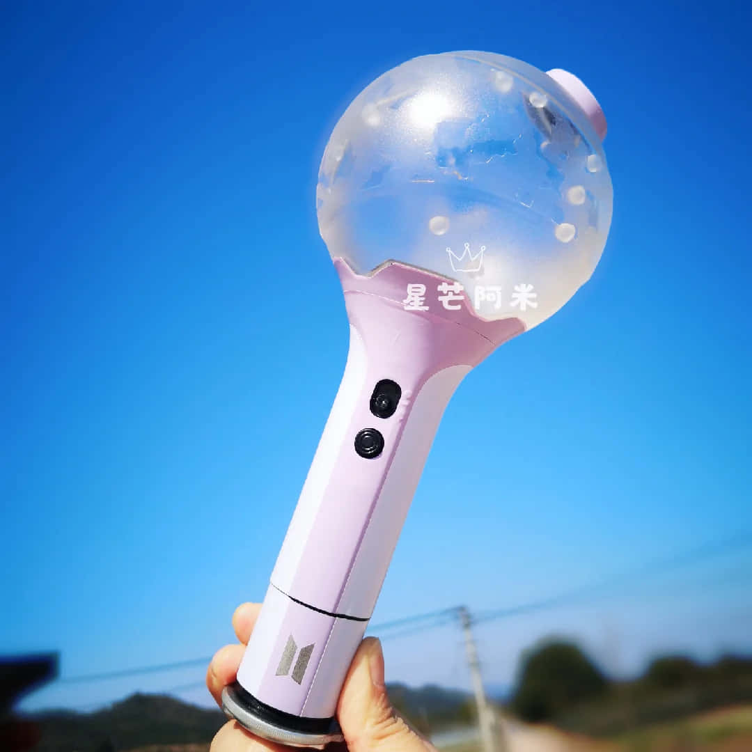 BTS Army Bomb, pink light stick, clear bubble top, SD Desktop Wallpaper