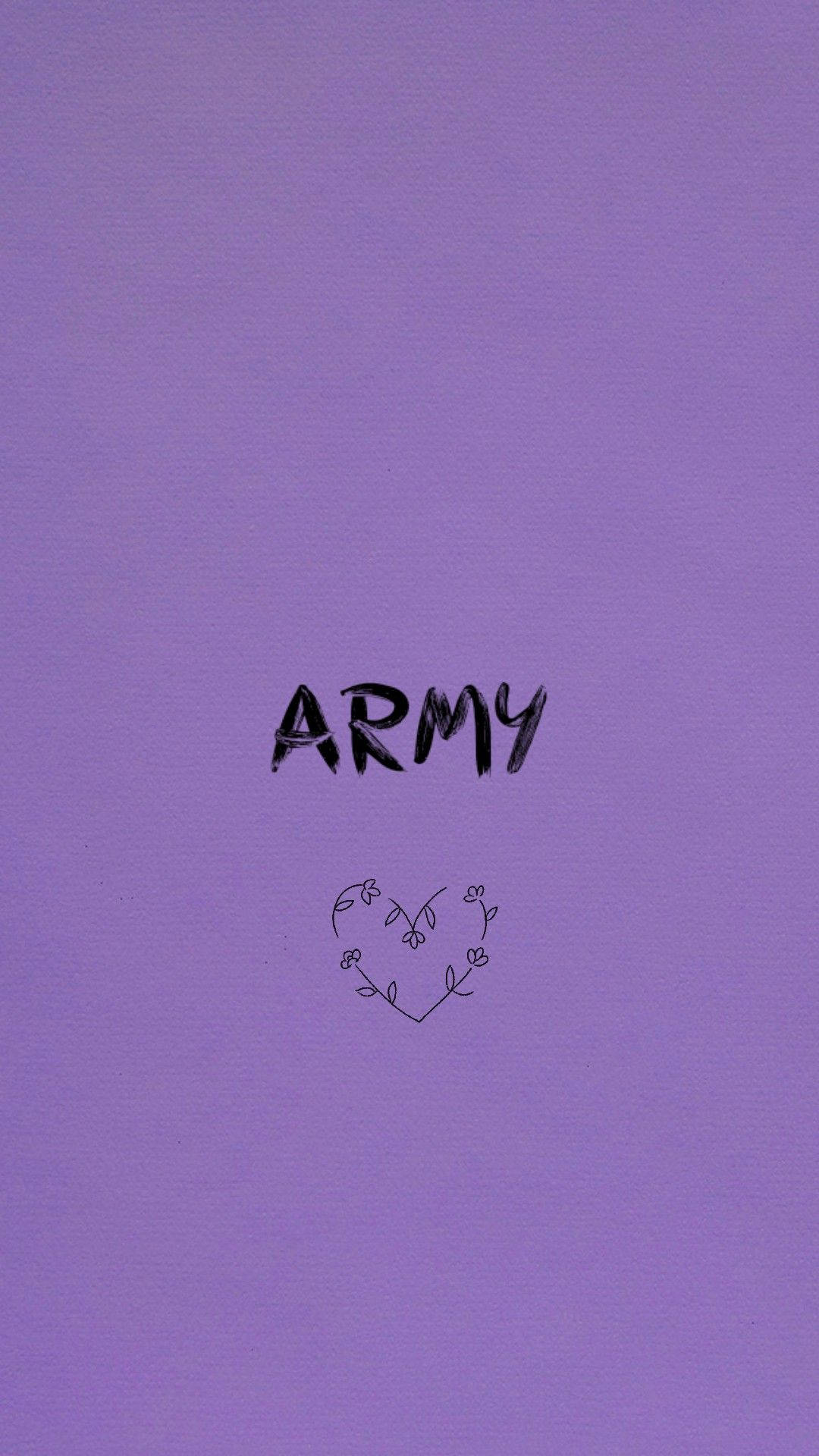 BTS Army Girl, Purple Heart, ARMY, Full HD Phone Wallpaper