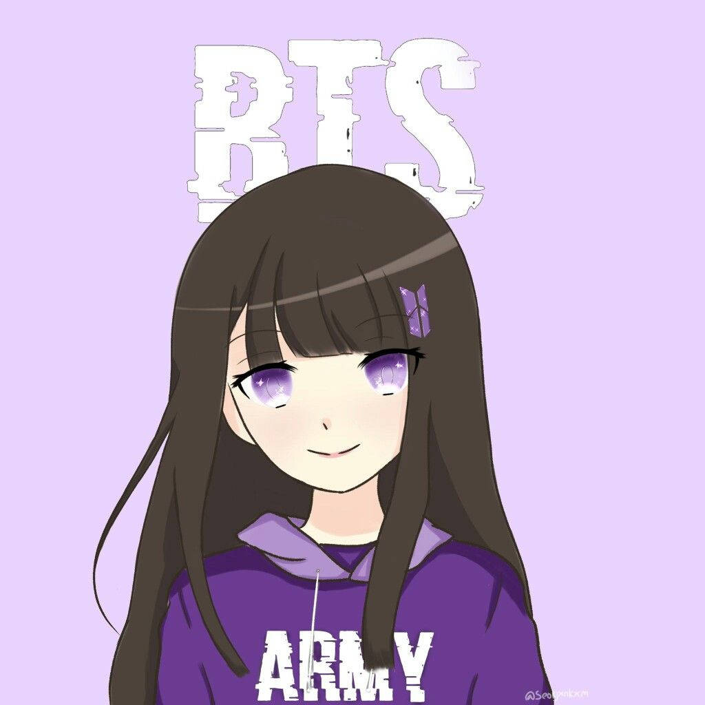 BTS, ARMY, purple eyes, SD Desktop Wallpaper
