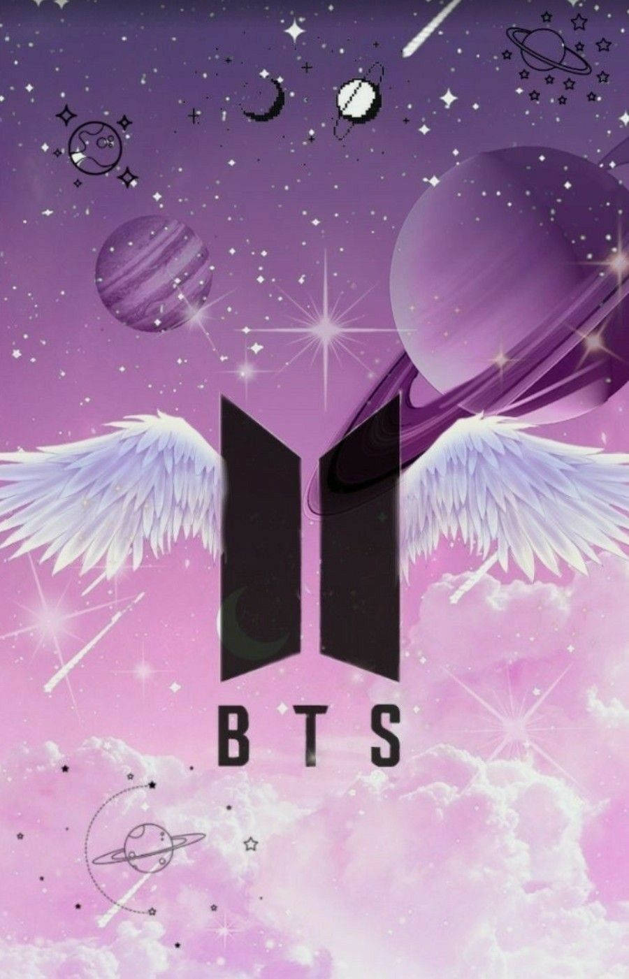 BTS Army Girl, BTS logo, angel wings, HD Phone Wallpaper