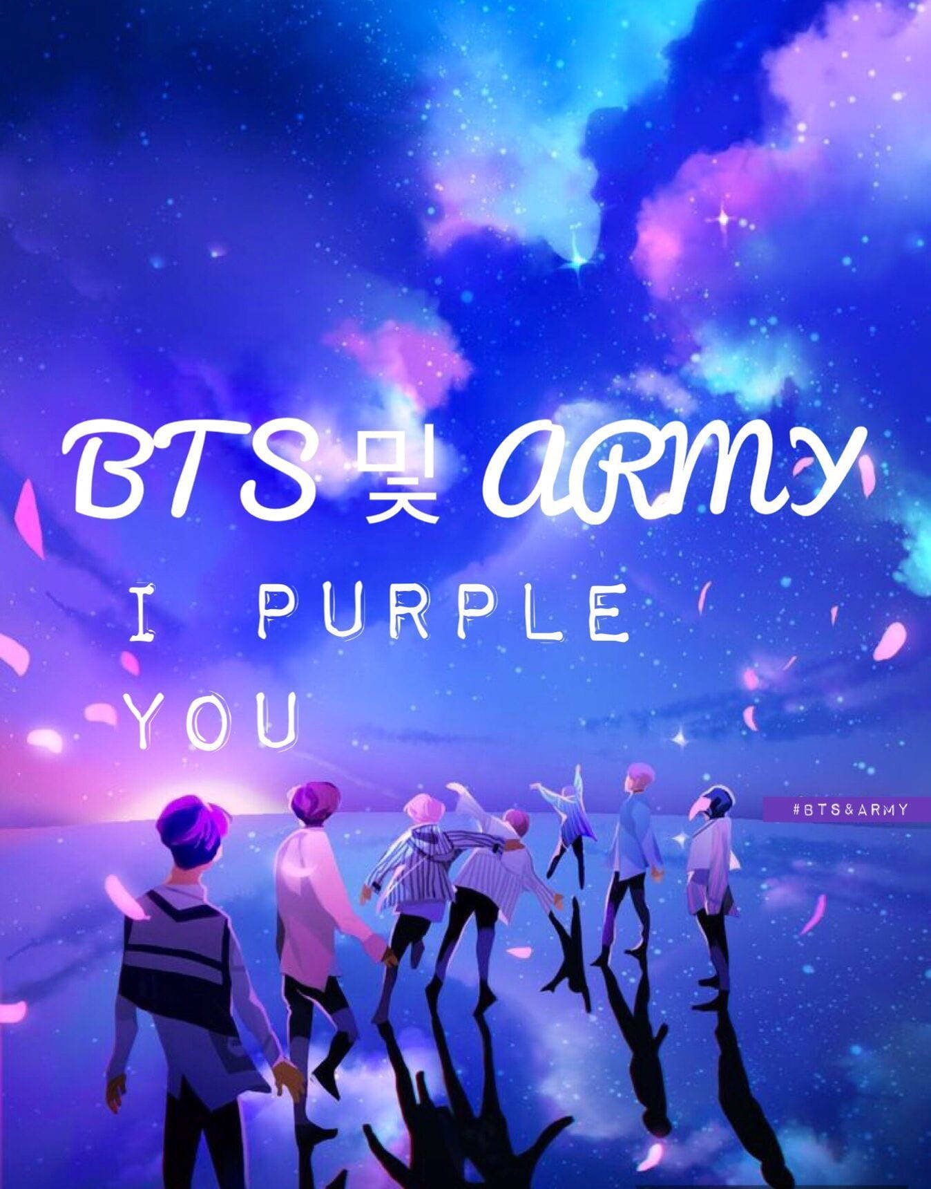 BTS, Army, vibrant purple hues, HD Phone Wallpaper